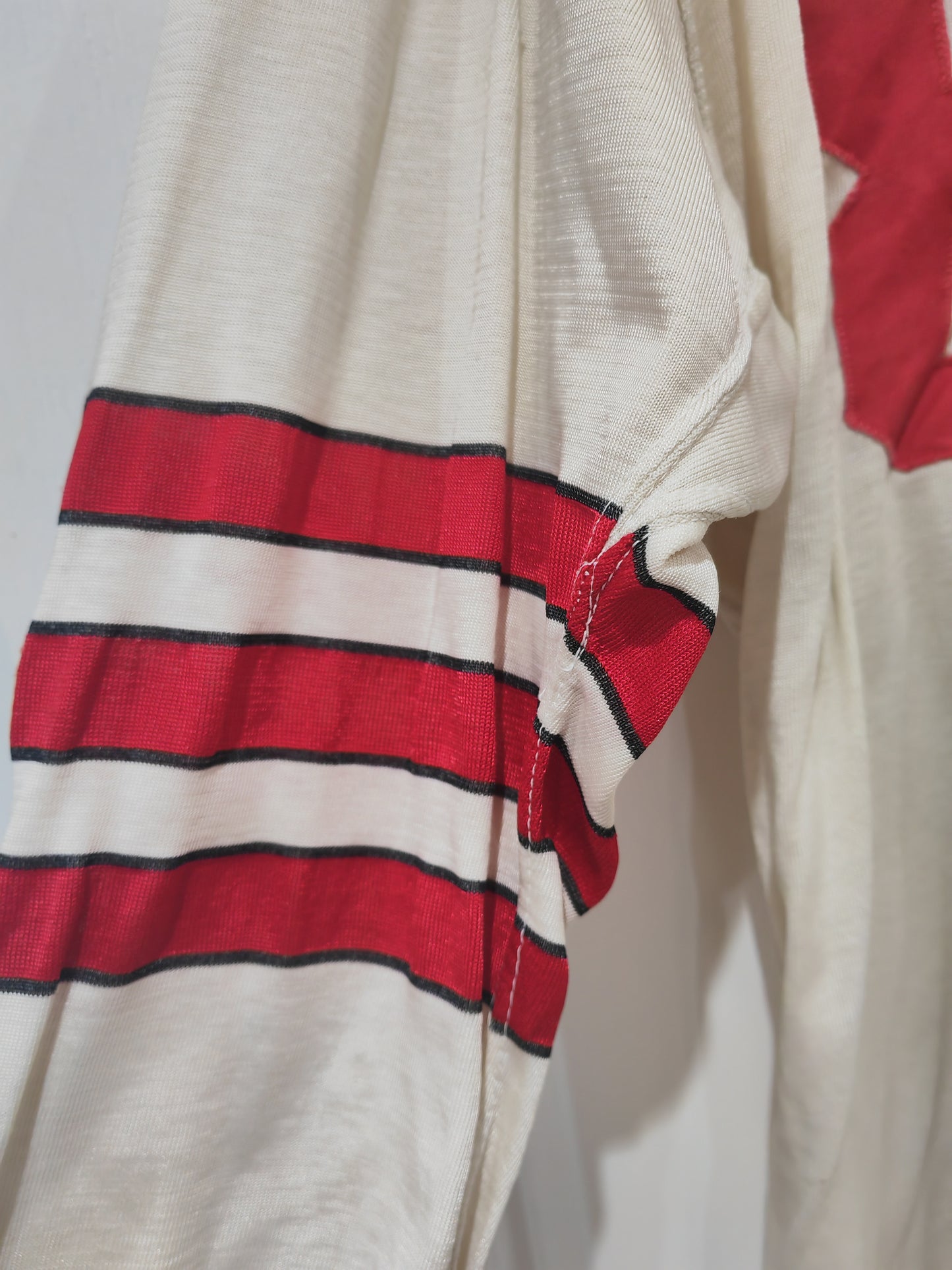 Tom Harmer Athletic Equipment 60s American Football Jersey #80, Off White, Size Large