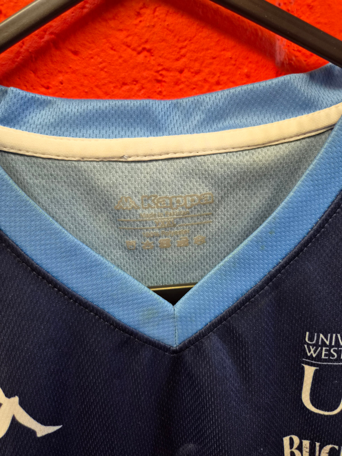 Youth Kappa Caledonia Gladiators BBL/SBL Jersey, Navy Blue, Size YXXL
