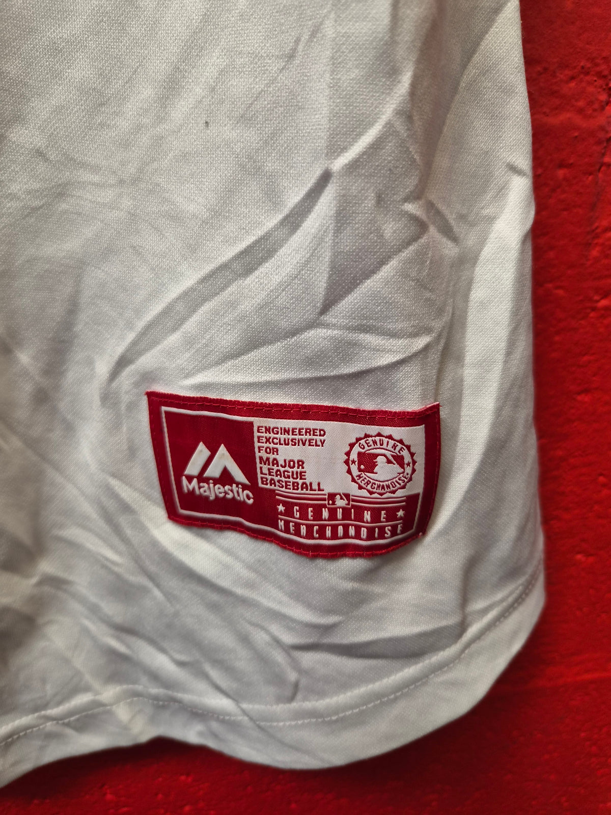 Women's Majestic St Louis Cardinals MLB Baseball Jersey, White/Red, Size XXL