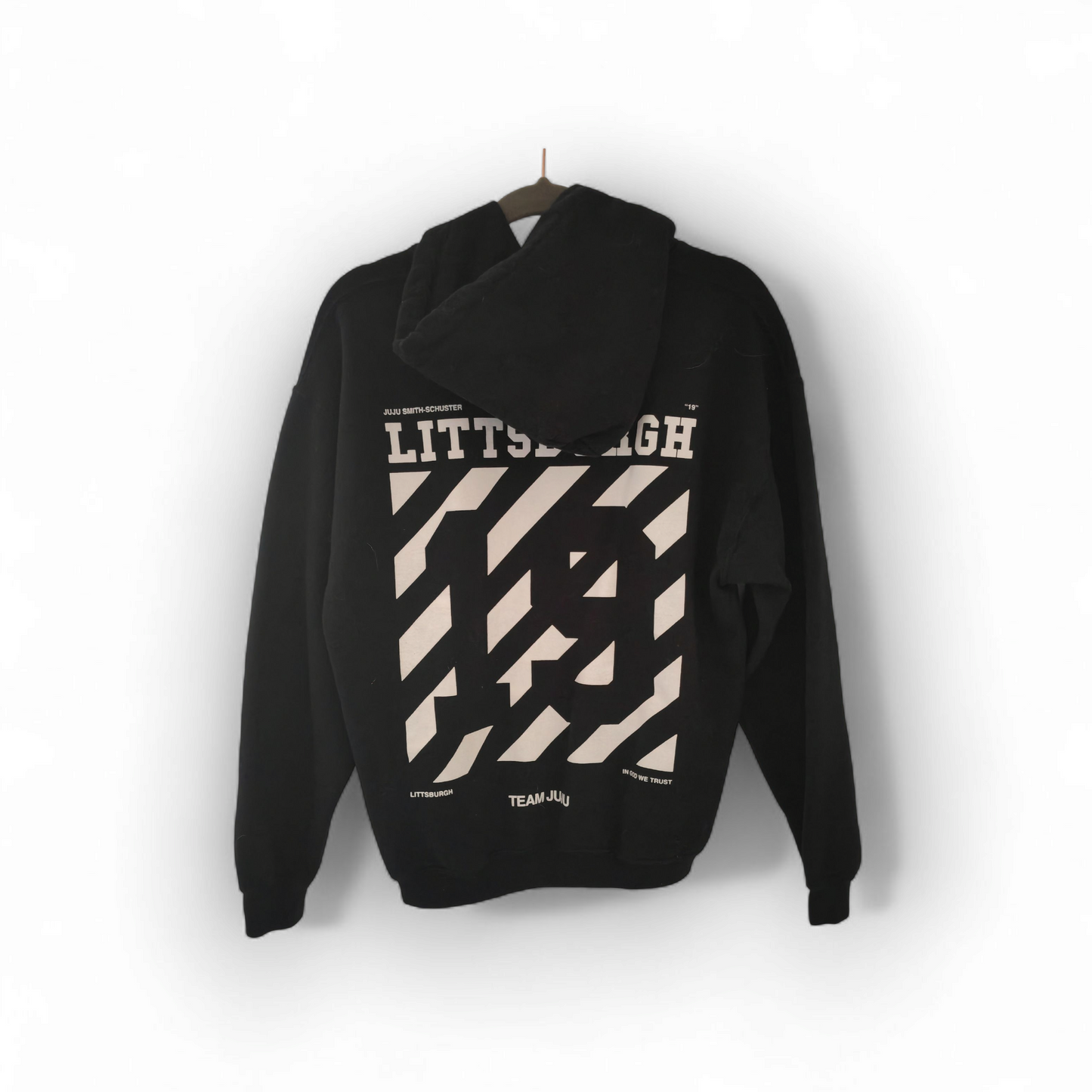 Team JuJu Littsburgh JuJu Smith Schuster Pullover Hoodie, Black, Size Medium