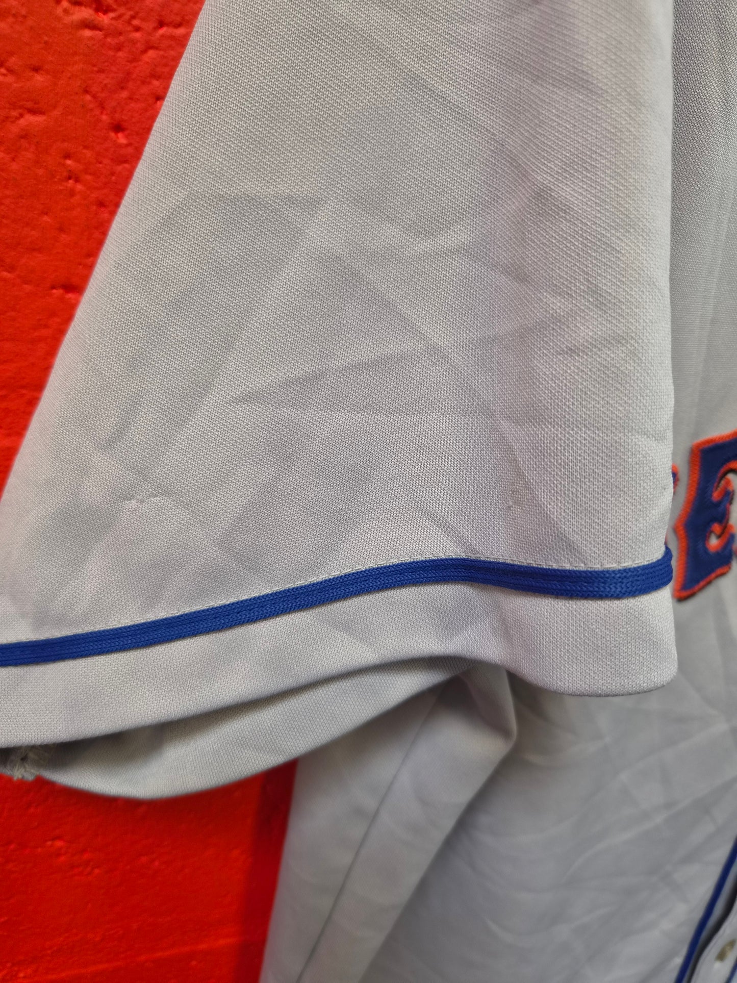 Majestic New York Mets MLB Jersey, Grey, Size Large