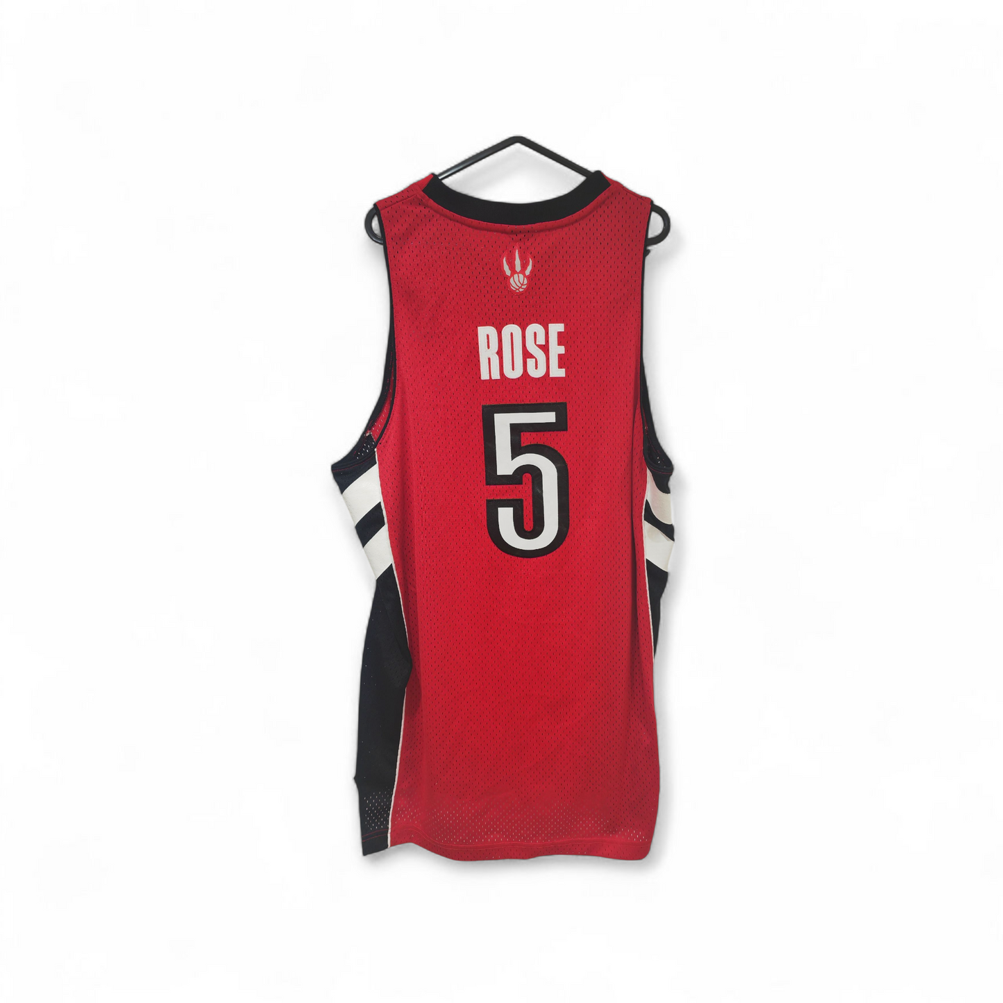 Reebok Toronto Raptors NBA Jersey, #5 Rose, Red, Size Medium +2 Length