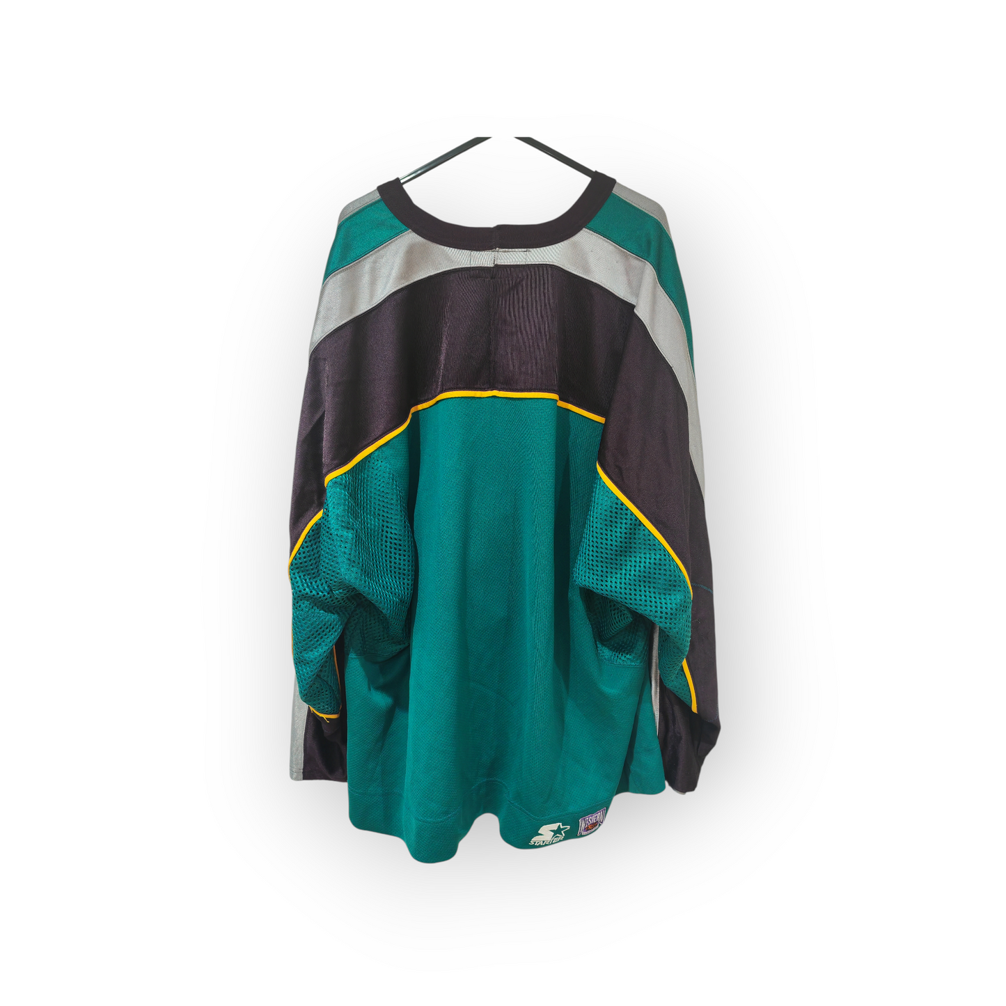 Starter Mighty Ducks Of Anaheim NHL Hockey Jersey, Green, Size XL