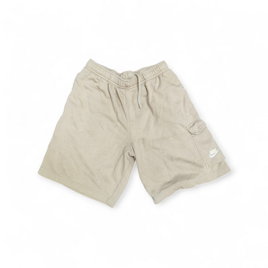 Nike Sweat Shorts, Beige, Size Medium