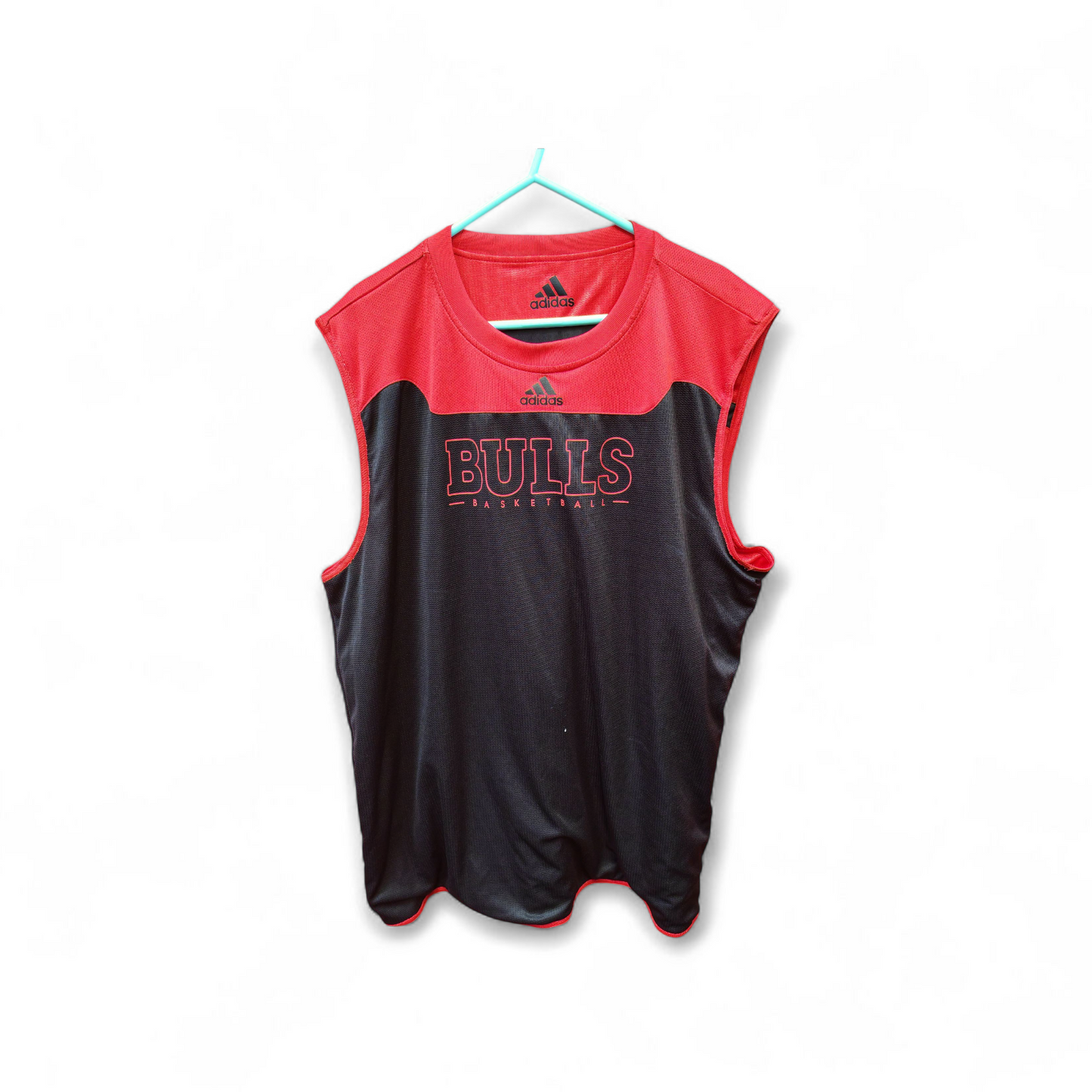 Adidas Chicago Bulls Reversible Training Jersey, Red/Black, Size L/XL