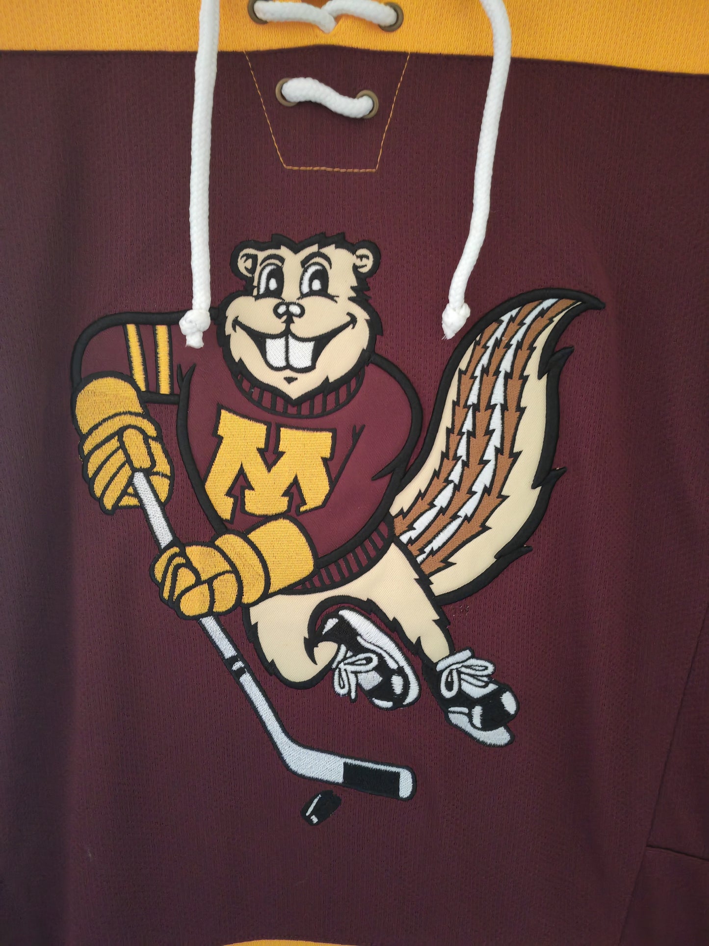 Colosseum Minnesota Golden Gophers NCAA Hockey Jersey, Burgundy, Size Medium