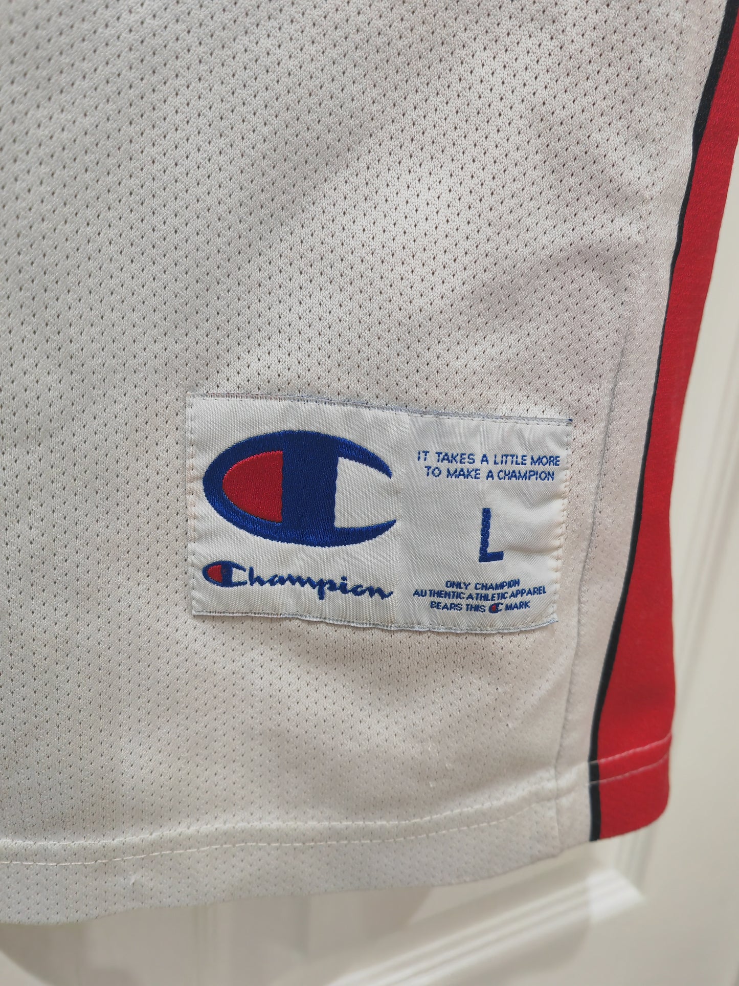 Champion Toronto Raptors NBA Jersey, #7 Bargnani, White, Size Large