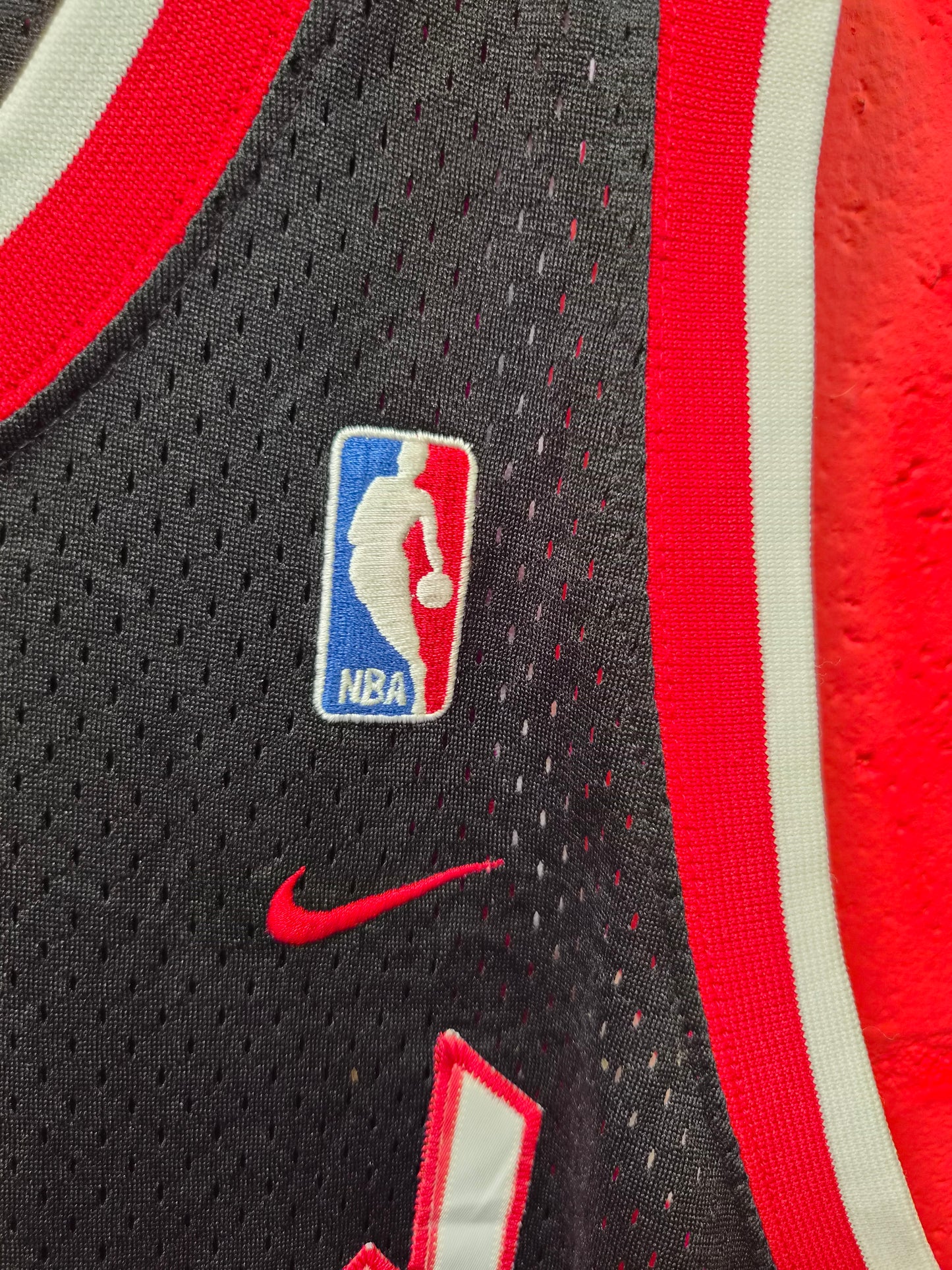 Nike Portland Trail Blazers NBA Jersey, #6 Wells, Black, Size XXL +2 Length