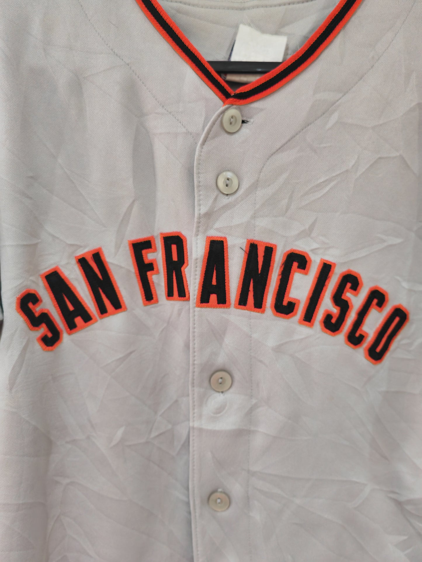 Youth Majestic San Francisco Giants MLB Jersey, Grey, Size YL