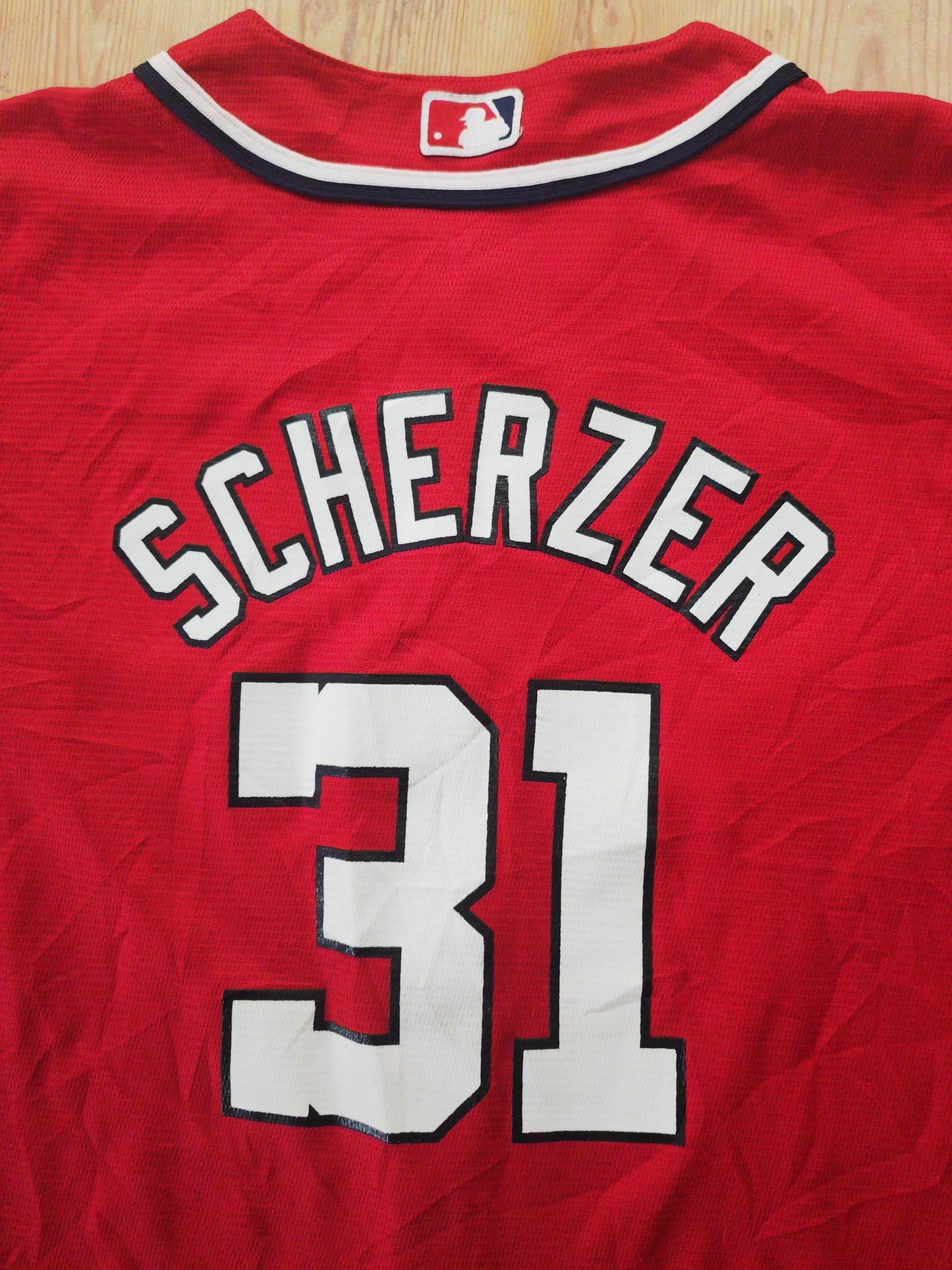 Youth Majestic Washington Nationals MLB Baseball Jersey, #31 Scherzer, Size YM