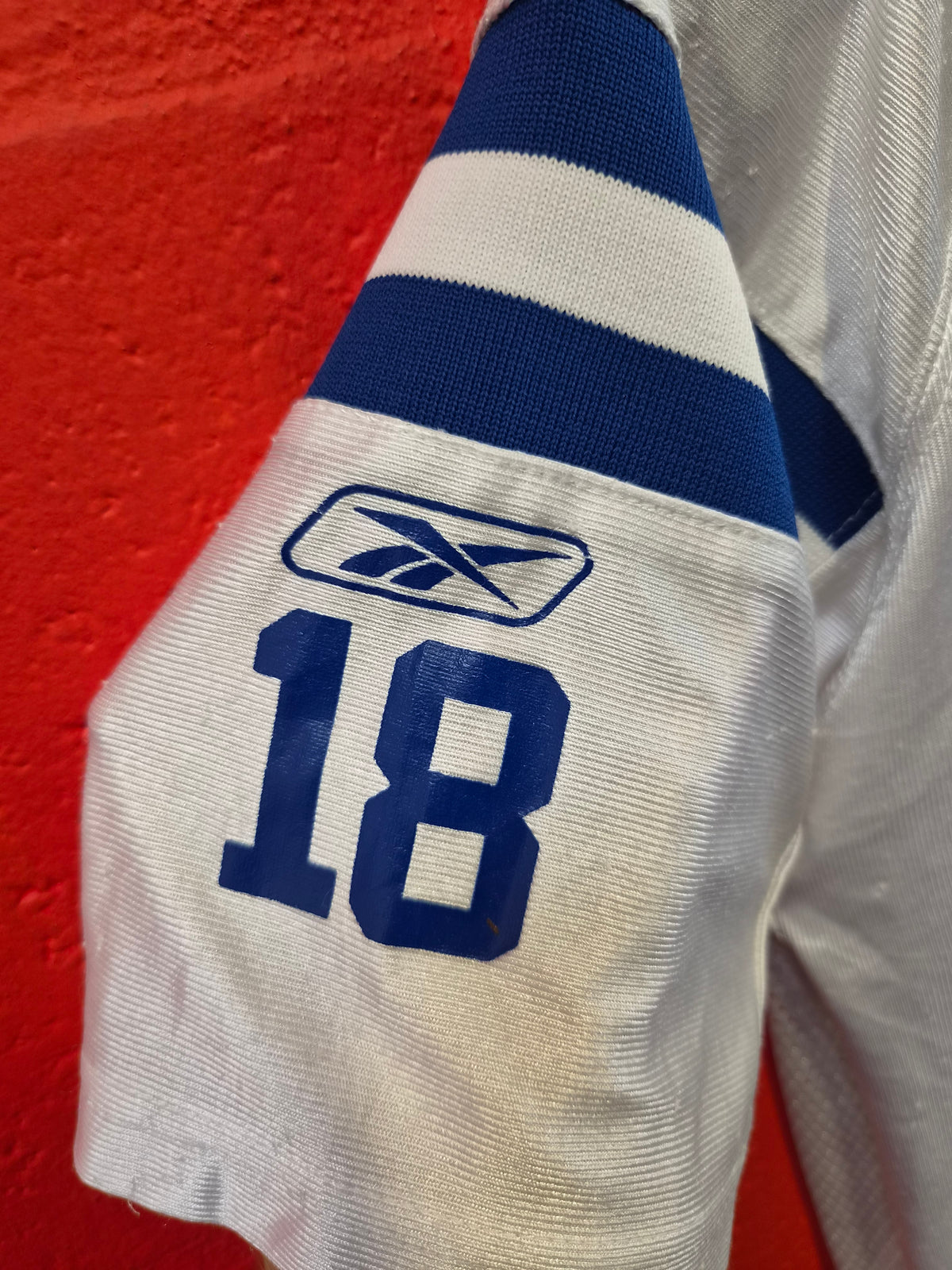Youth Reebok Indianapolis Colts NFL Jersey, #18 Manning, White, Size YM