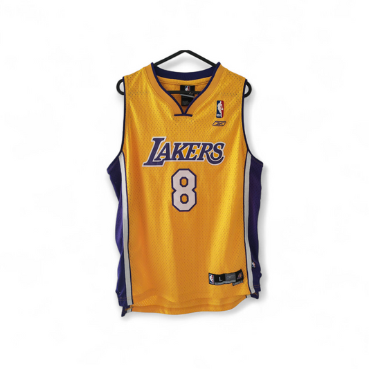 Youth Reebok Los Angeles Lakers NBA Jersey, #8 Bryant, Yellow, Size Youth Large