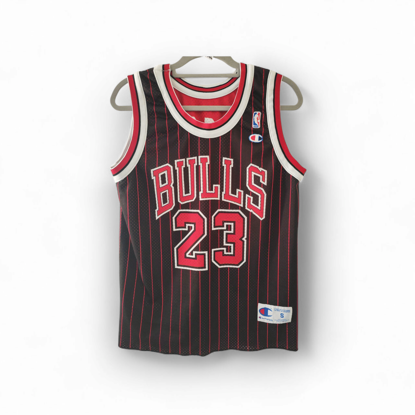 Champion Chicago Bulls Reversible Home And Road Jersey, #23 Jordan, Size Small