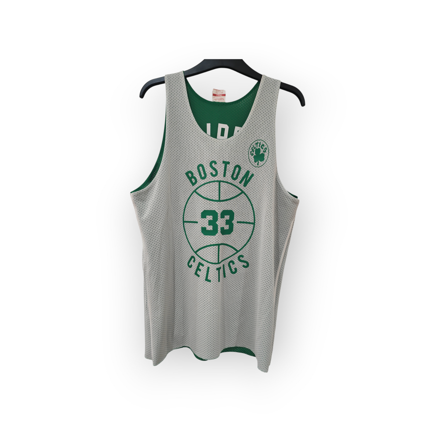 Mitchell & Ness Boston Celtics Reversible Training Jersey, #33 Bird, Size Small