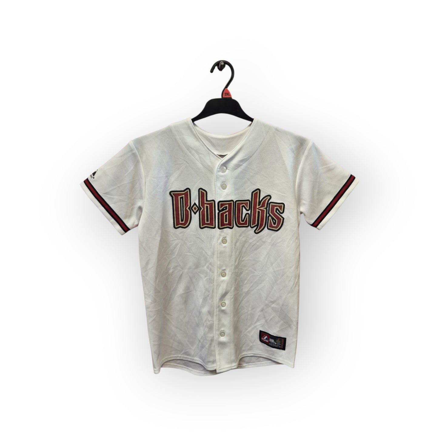 Youth Majestic Arizona Diamondbacks MLB Jersey, #10 Upton, White, Size YL