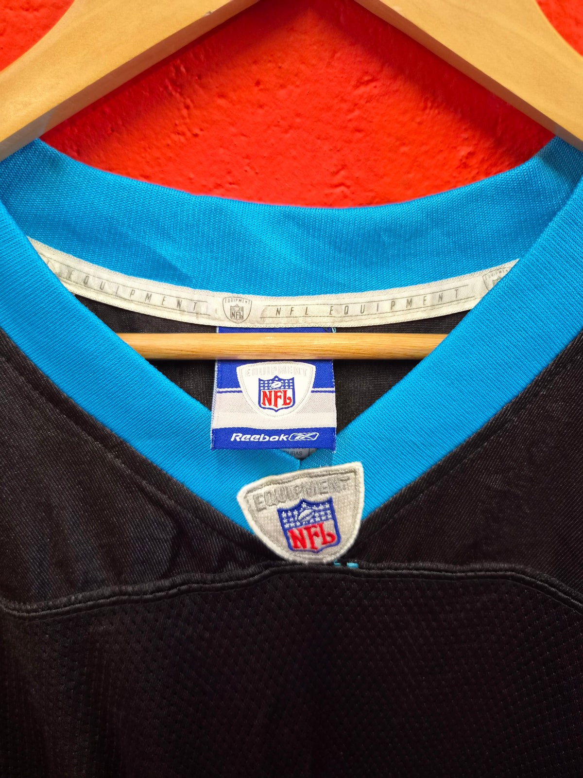 Reebok Carolina Panthers NFL Jersey, #55 Morgan, Black, Size XXL