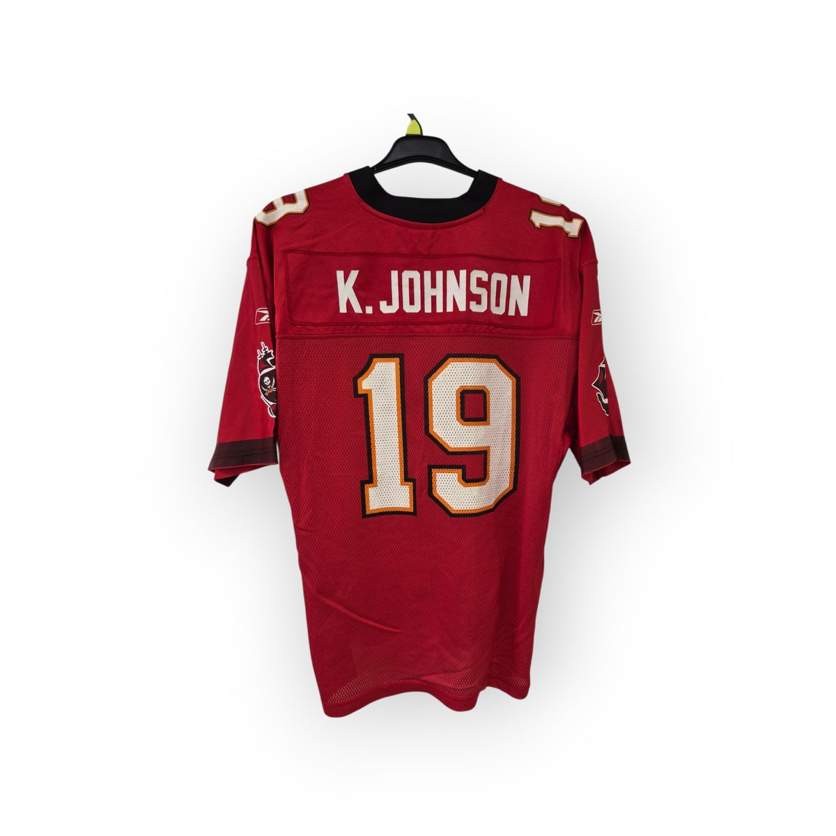 Reebok Tampa Bay Buccaneers NFL Jersey, #19 K.Johnson, Red, Size Large