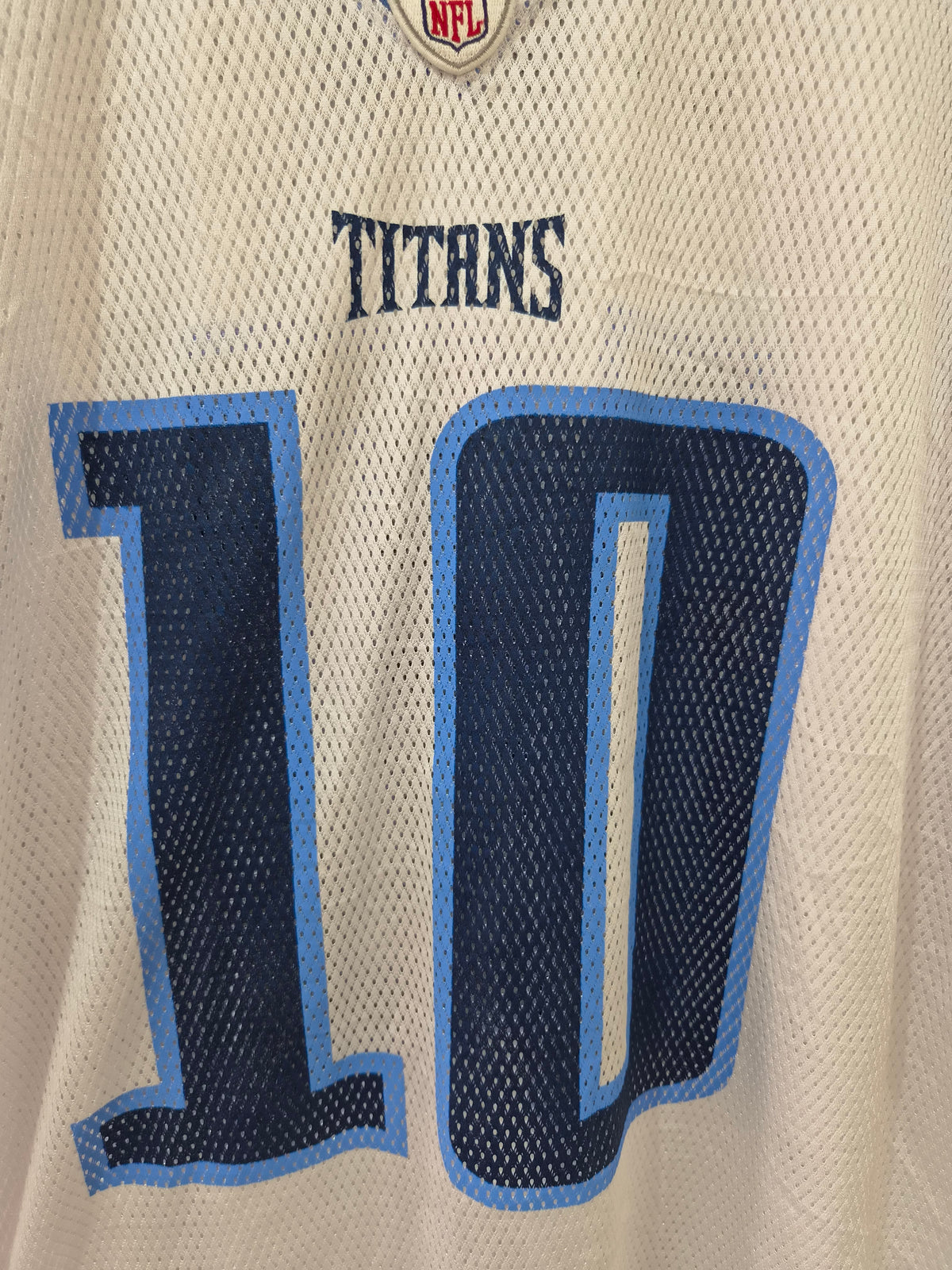 Reebok Tennessee Titans NFL Jersey, #10 Locker, White, Size XXL