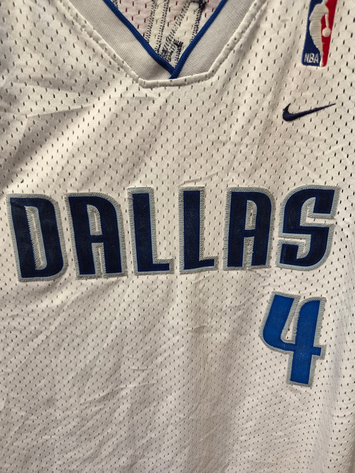 Nike Dallas Mavericks NBA Jersey, #4 Finley, White, Size XXL +2 Length