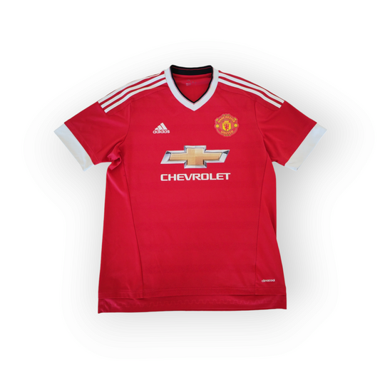 Adidas Manchester United 2015/16 Short Sleeve Home Shirt, Red, Size L