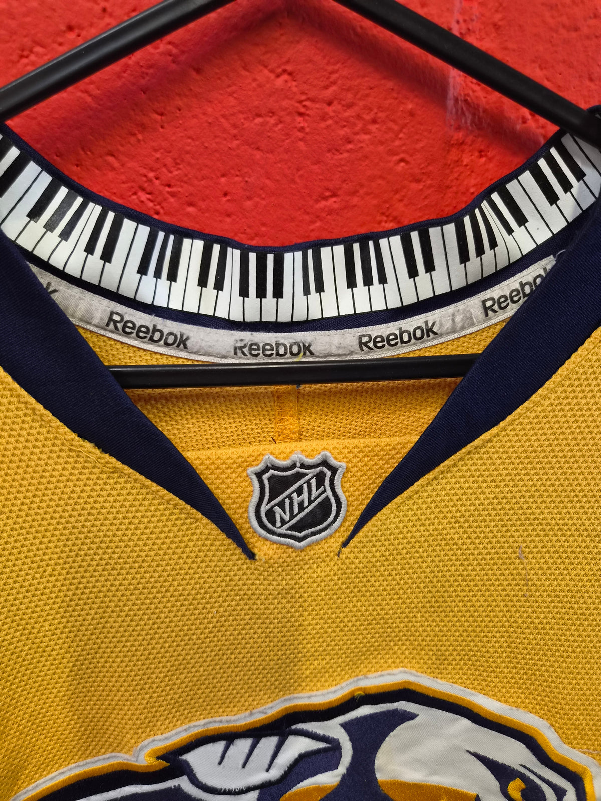Reebok Nashville Predators NHL Ive Hockey Jersey, #10 Tucker, Yellow, Size Small