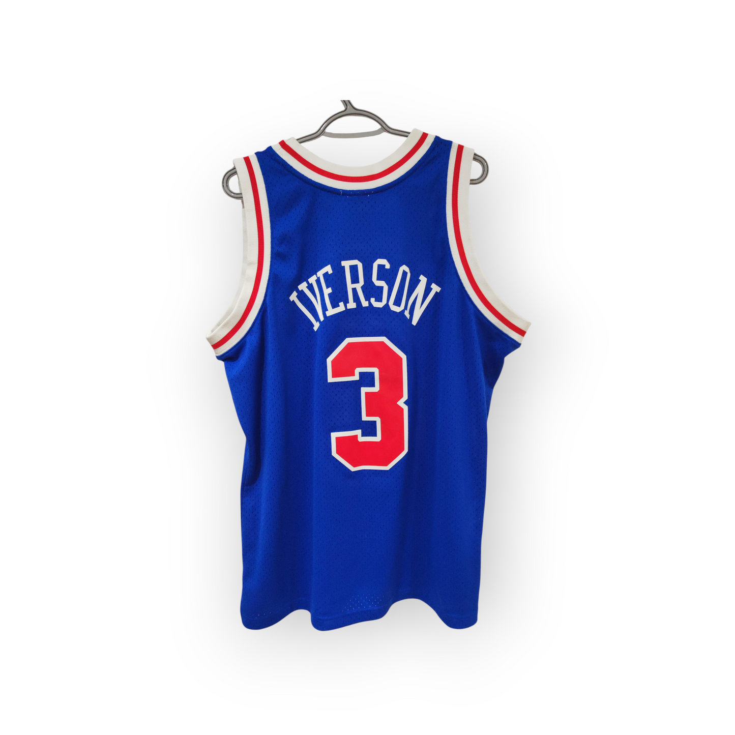 Mitchell & Ness Philadelphia 76ers 1996/97 NBA Jersey, #3 Iverson, Blue, Size XL