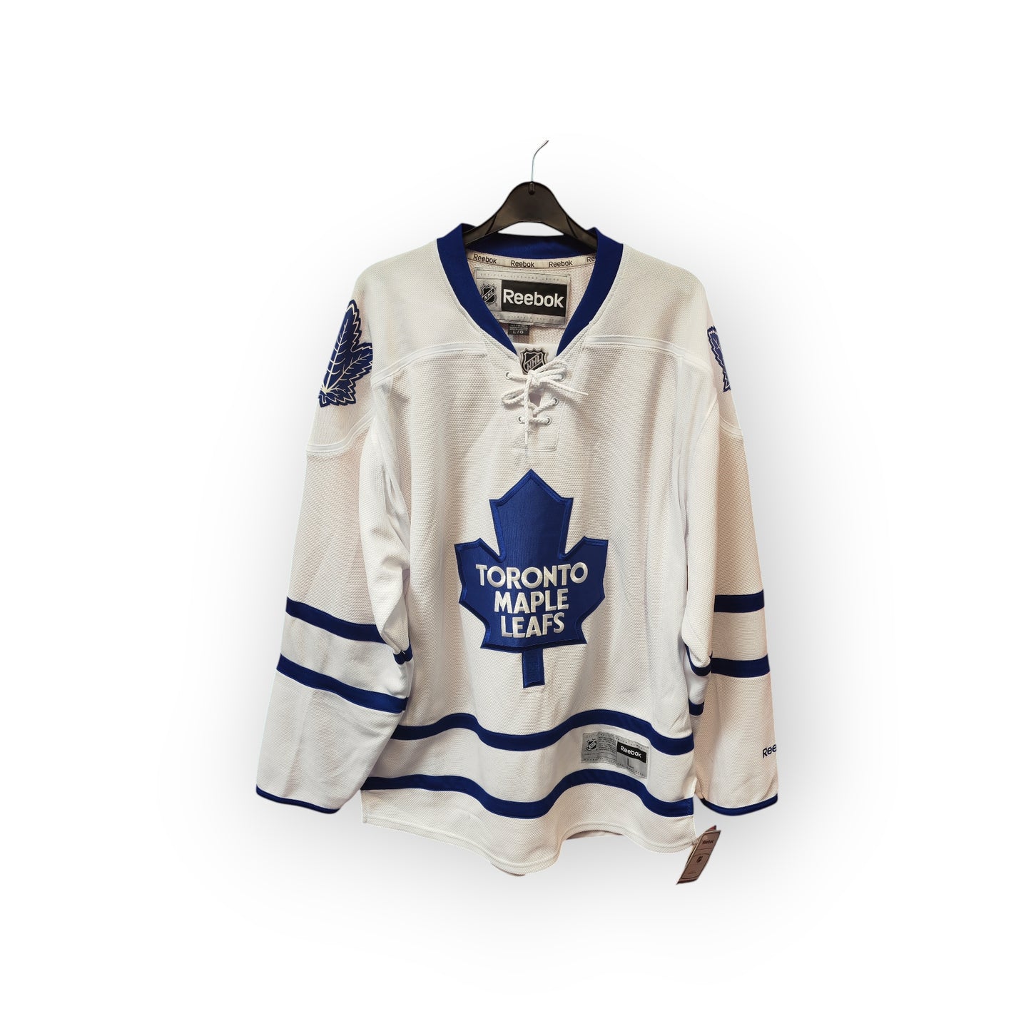 Reebok Toronto Maple Leafs NHL Jersey, White, Size Large