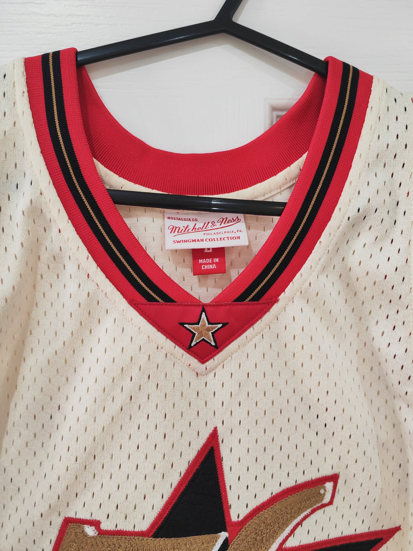 Mitchell & Ness Philadelphia 76ers NBA Chain Stitch Jersey, #3 Iverson, Size Large