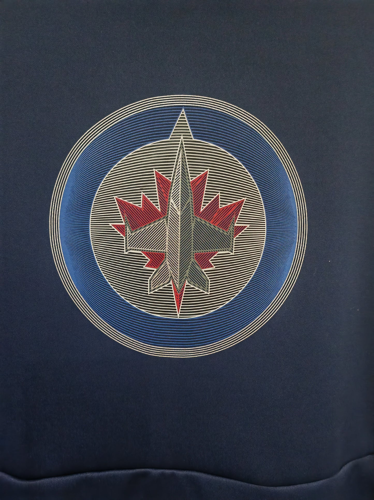 Adidas Winnipeg Jets NHL Pullover Hoodie, Navy Blue, Size XL