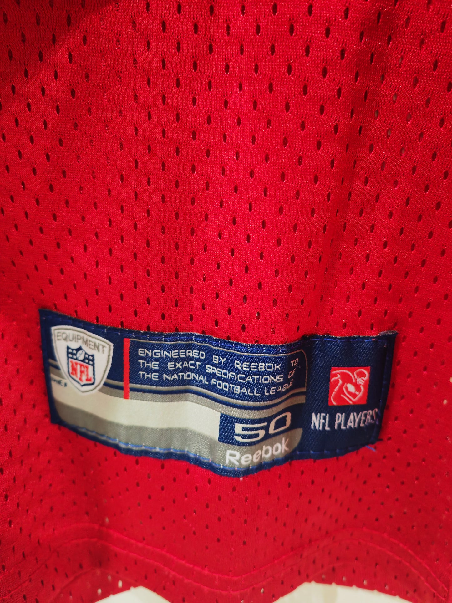 Reebok Green Bay Packers NFL Jersey, #12 Rodgers, Red, Size 50 Large