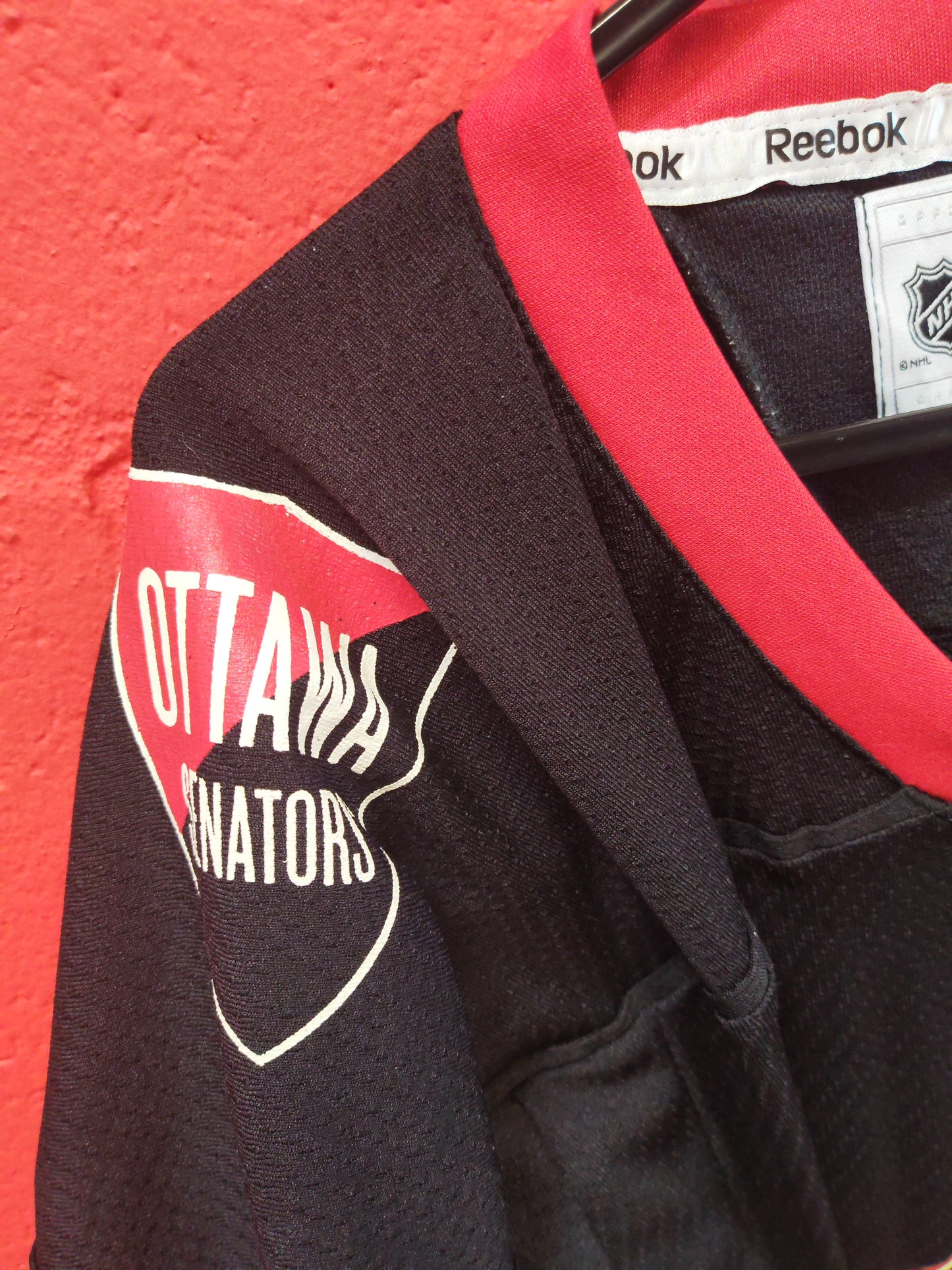 Youth Reebok Ottawa Senators NHL Jersey, #9 Ryan, Black, Size YL/XL