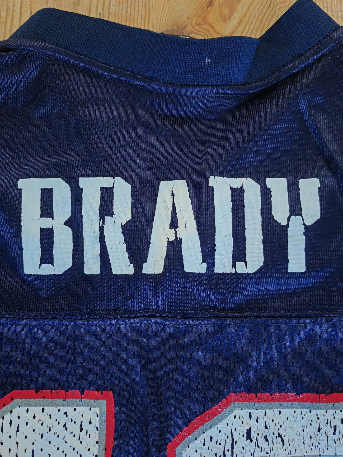 Youth Reebok New England Patriots NFL Jersey, #12 Brady, Navy Blue, Size YM