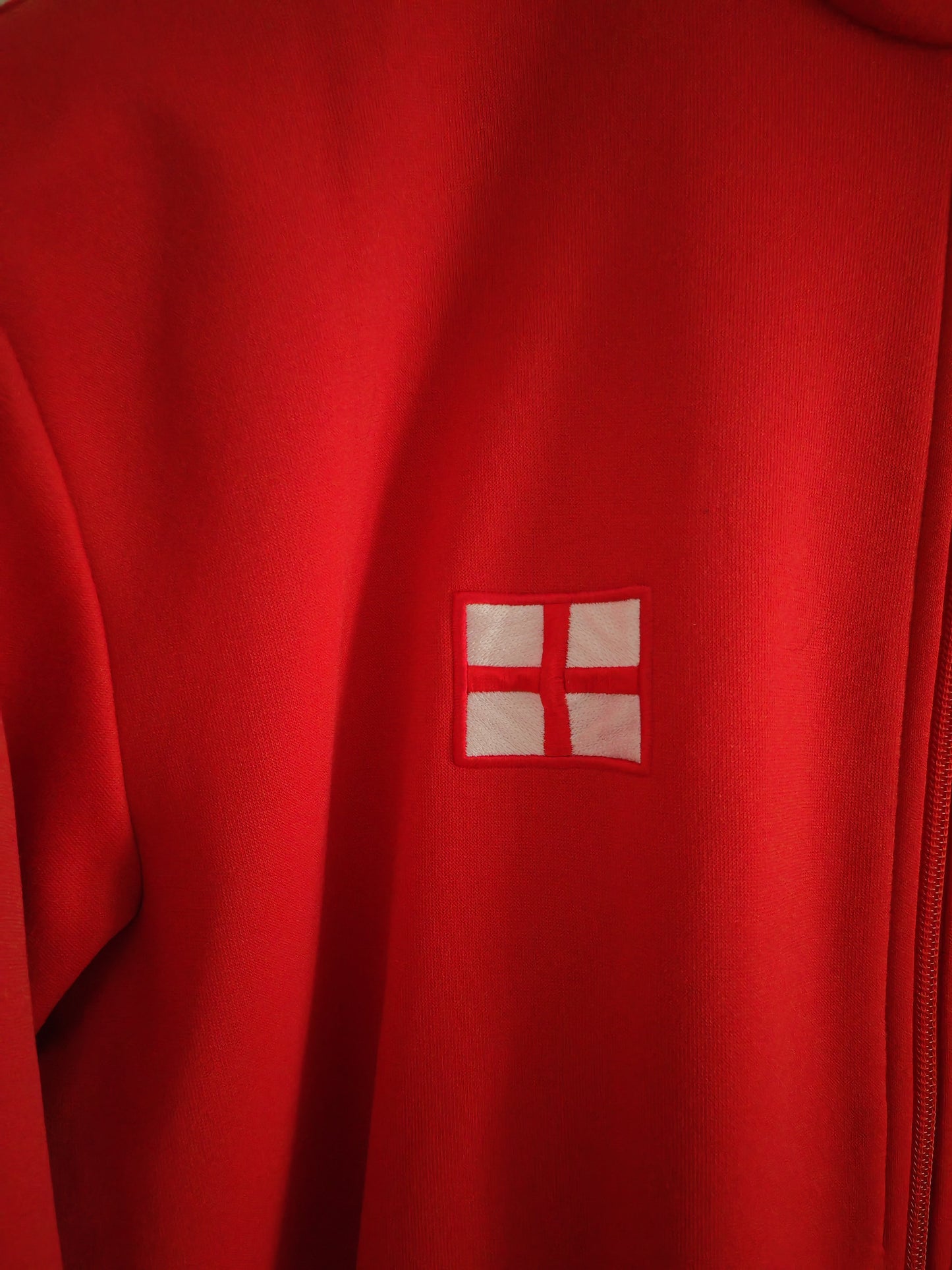 Adidas Originals England Full Zip Track Jacket, Red, Size Large