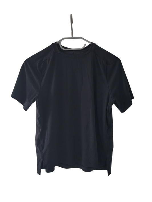 Youth Nike Dri Fit, Plain Black Short Sleeve T Shirt, Black, Size Youth Medium