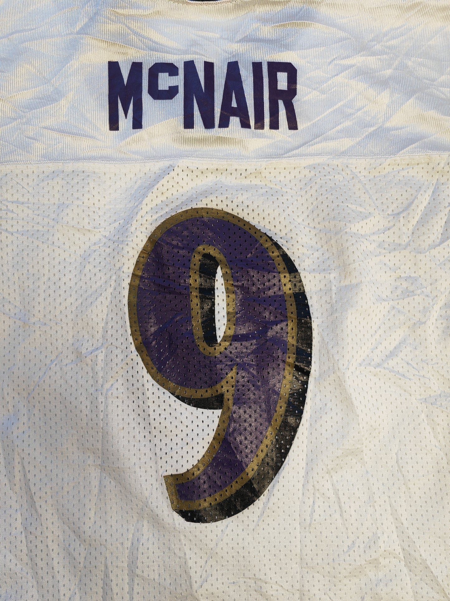 Youth Reebok Baltimore Ravens NFL Jersey, #9 McNair, White, Size YXL