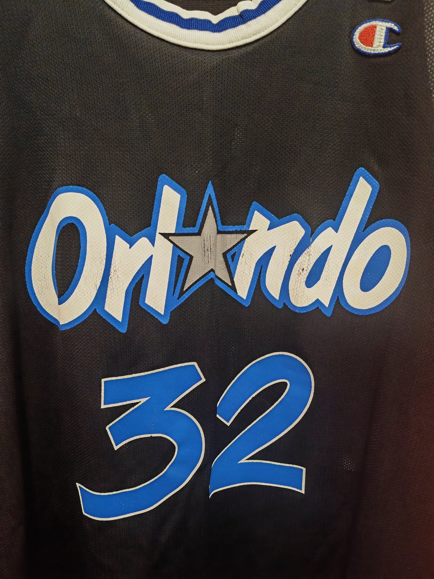Champion Orlando Magic NBA Jersey, #32 O'Neal, Black Size 44 Large