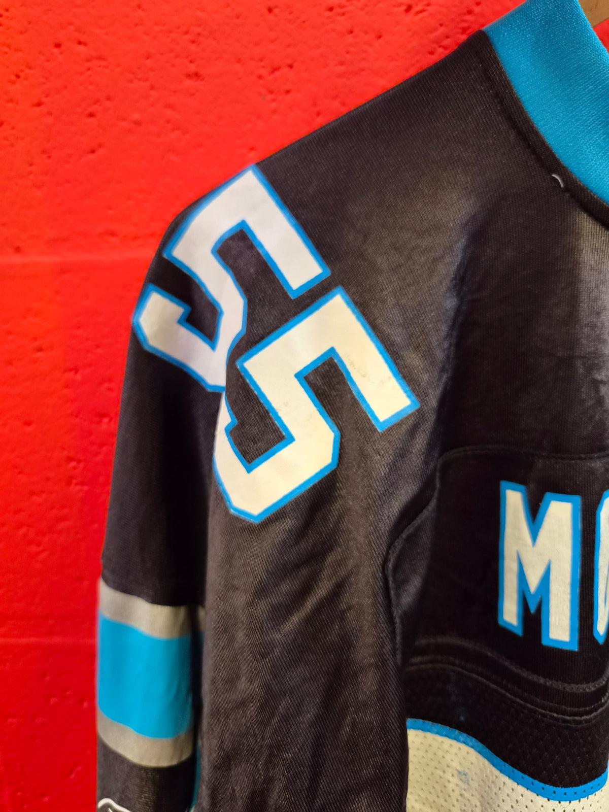 Reebok Carolina Panthers NFL Jersey, #55 Morgan, Black, Size XXL