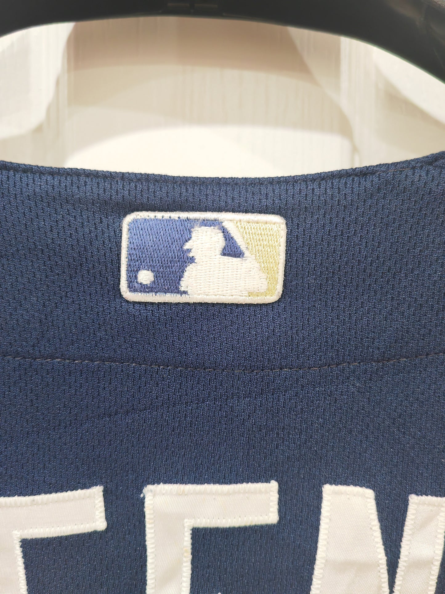 Majestic San Diego Padres MLB Baseball Jersey, #49 Sweeney, Navy Blue, Size XL