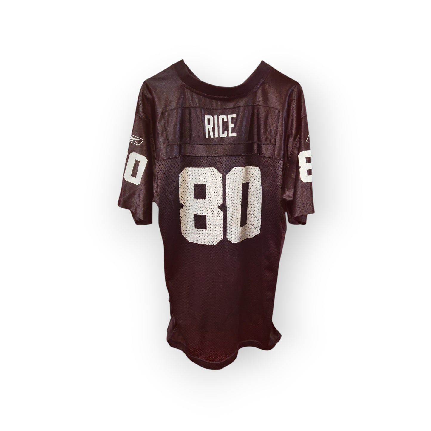 Youth Reebok Oakland/Las Vegas Raiders NFL Jersey, #80 Rice, Black, Size YXL
