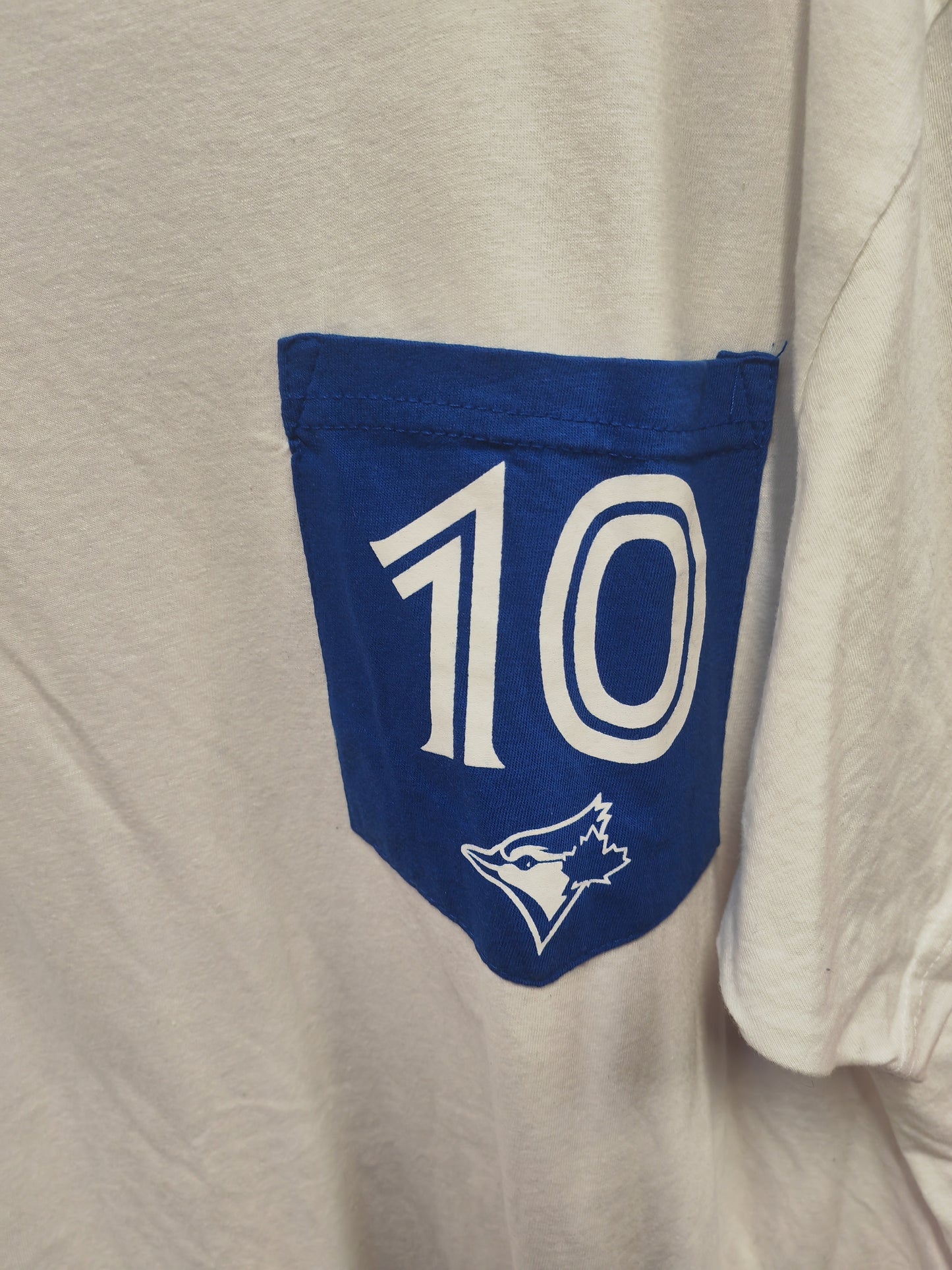 Milltex Toronto Blue Jays MLB Short Sleeve T Shirt, White/Blue, Size Large