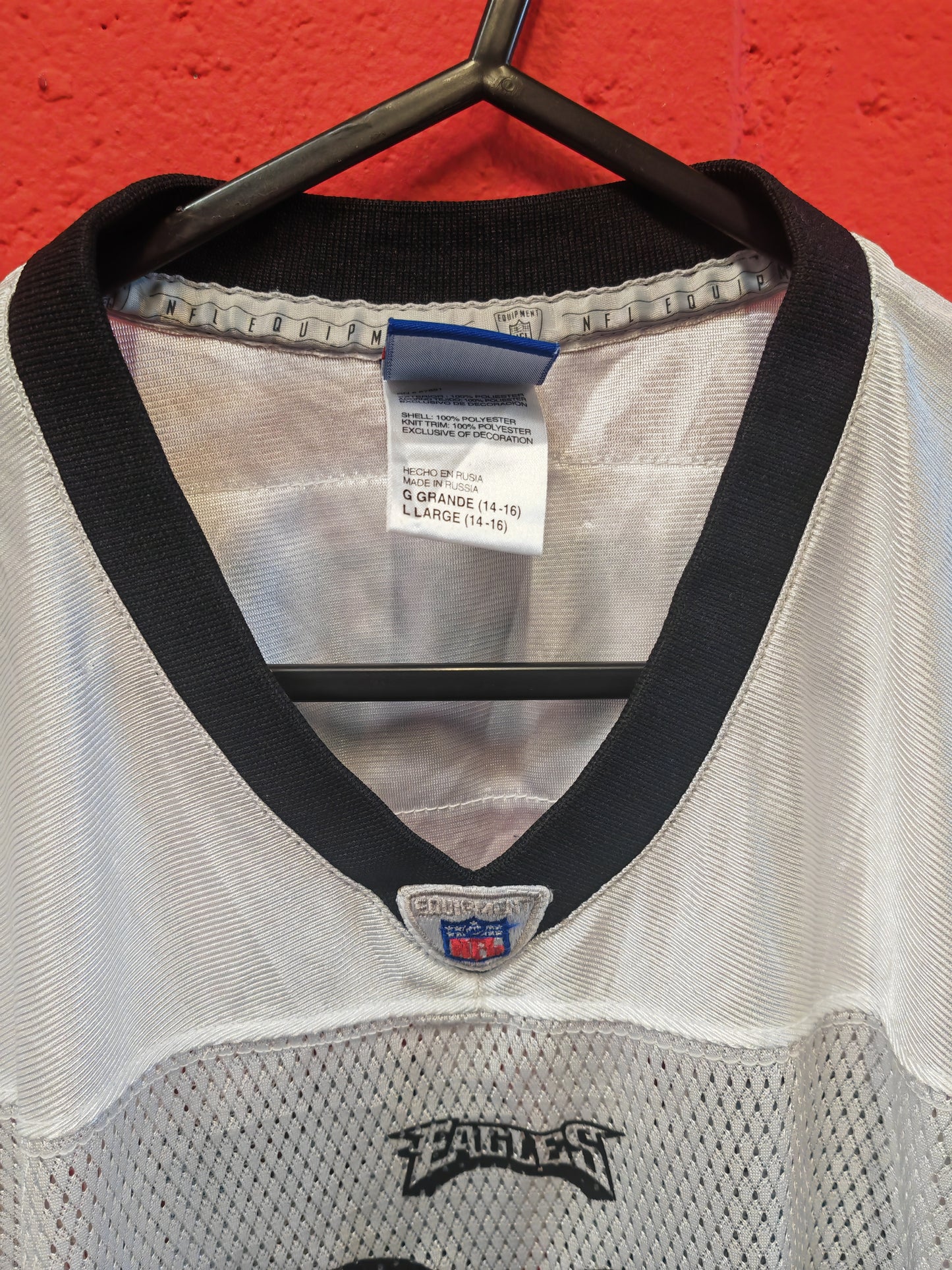Youth Reebok Philadelphia Eagles NFL Jersey, #36 Westbrook, White, Size YL 14-16