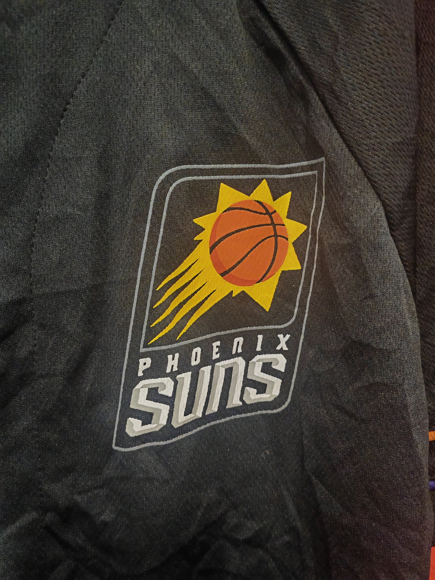 NBA Phoenix Suns Baseball Style NBA T Shirt/Jersey, Black, Size Small