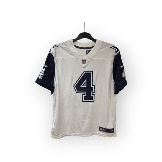 Nike Dallas Cowboys NFL Vapour Jersey, #4 Prescott, White, Size XL