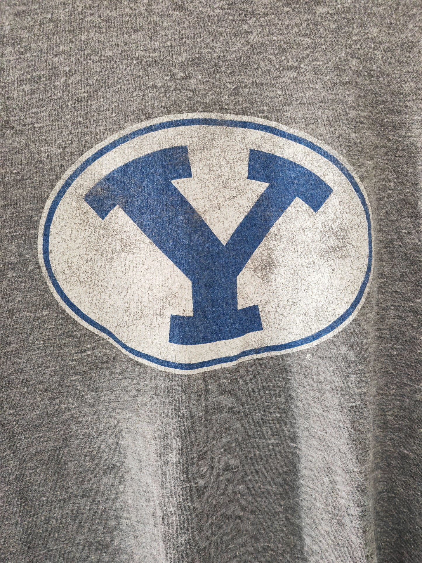 Gear For Sports BYU Cougars NCAA T Shirt, Grey, Size Large