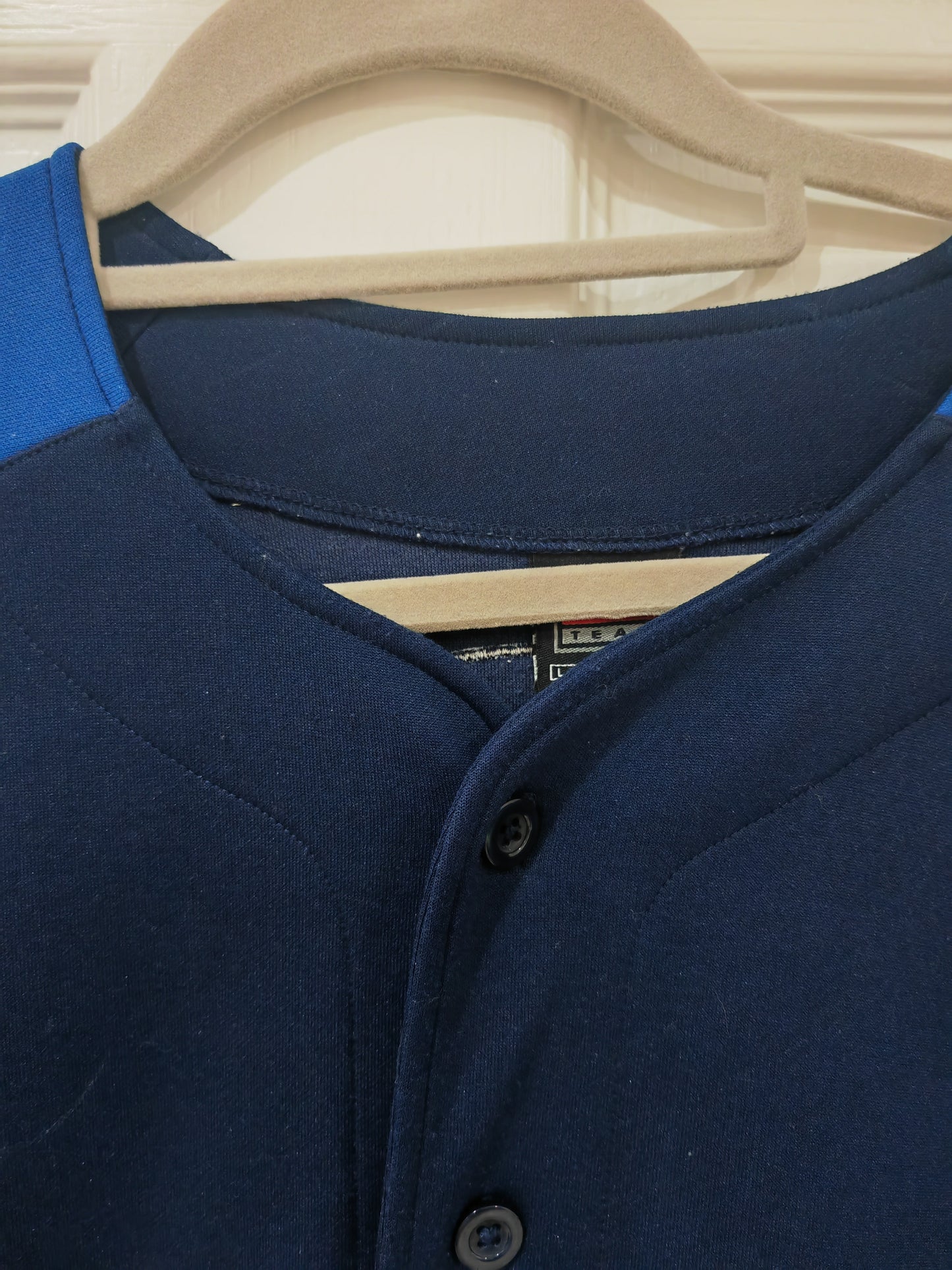 Nike Dallas Mavericks Baseball Style Jersey, #4 Finley, Navy Blue, Size Large