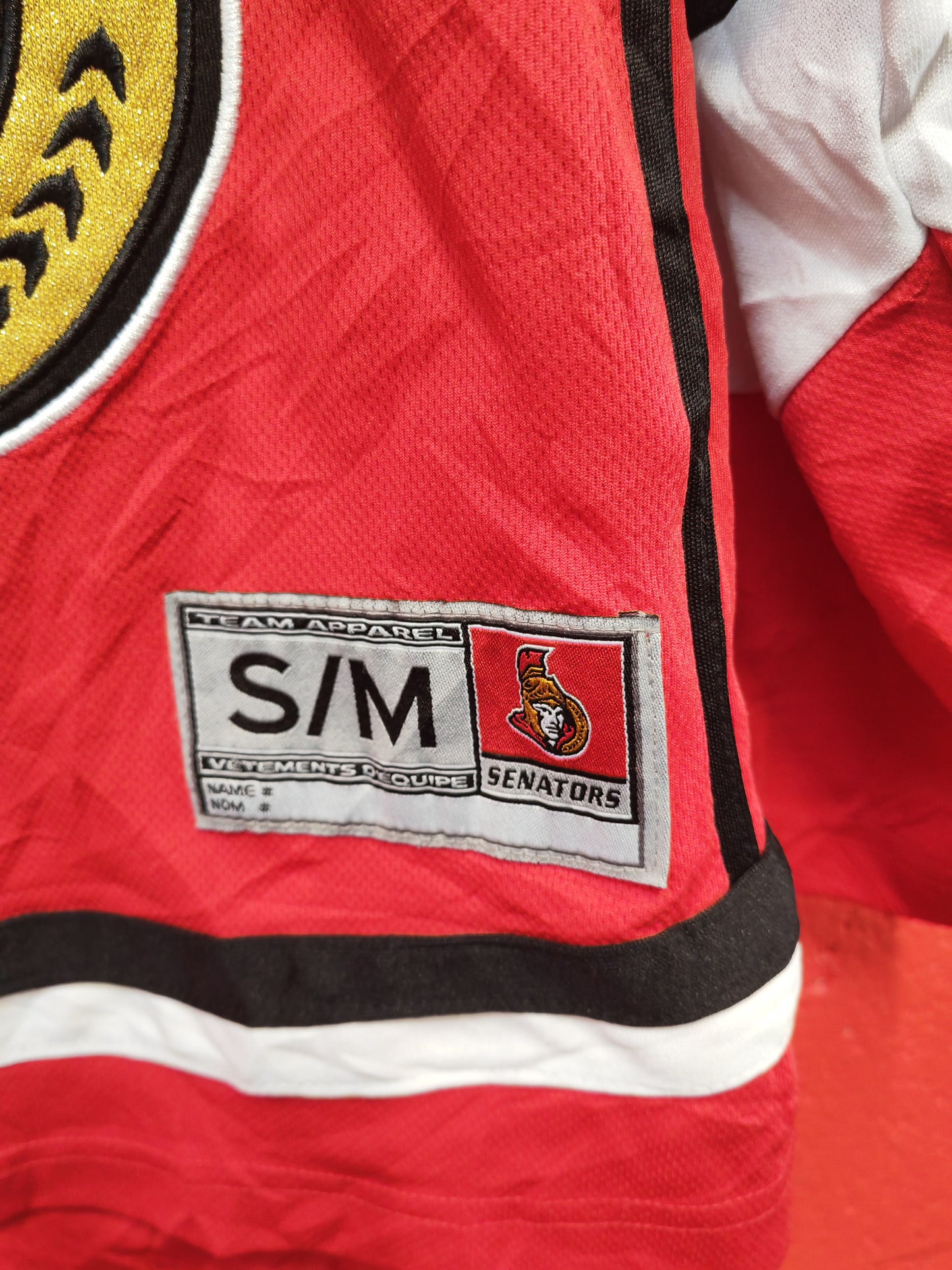 Youth NHL Ottawa Senators Hockey Jersey, Red, Size S/M