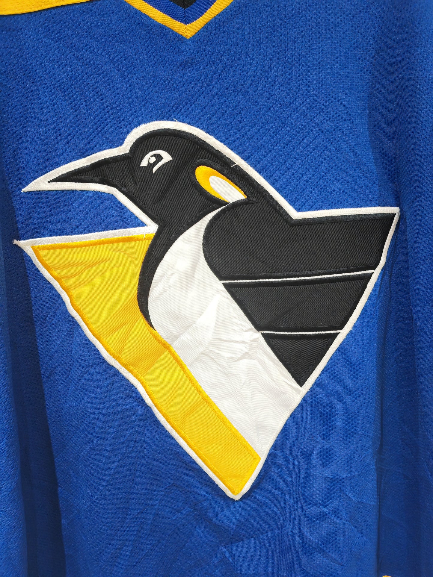 Starter Pittsburgh Penguins Short Sleeve Hockey Jersey, Blue, Size XXL