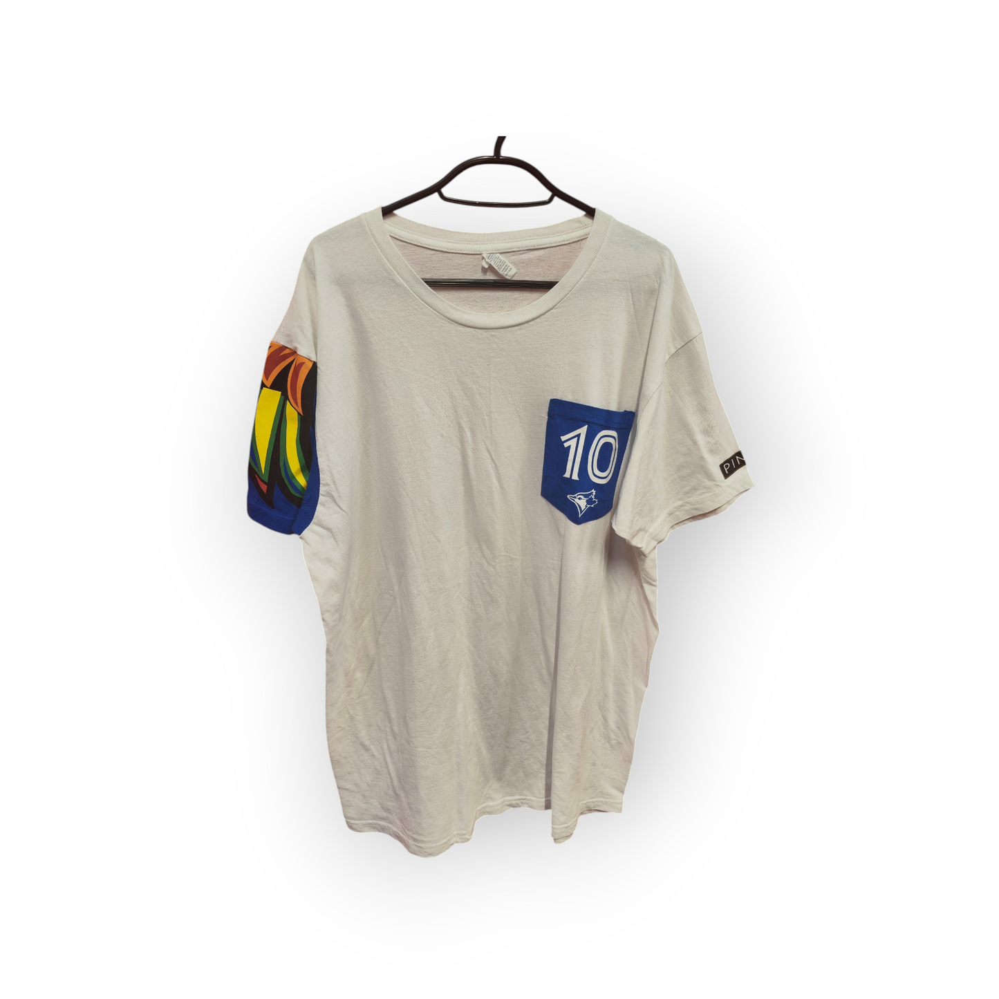 Milltex Toronto Blue Jays MLB Short Sleeve T Shirt, White/Blue, Size Large