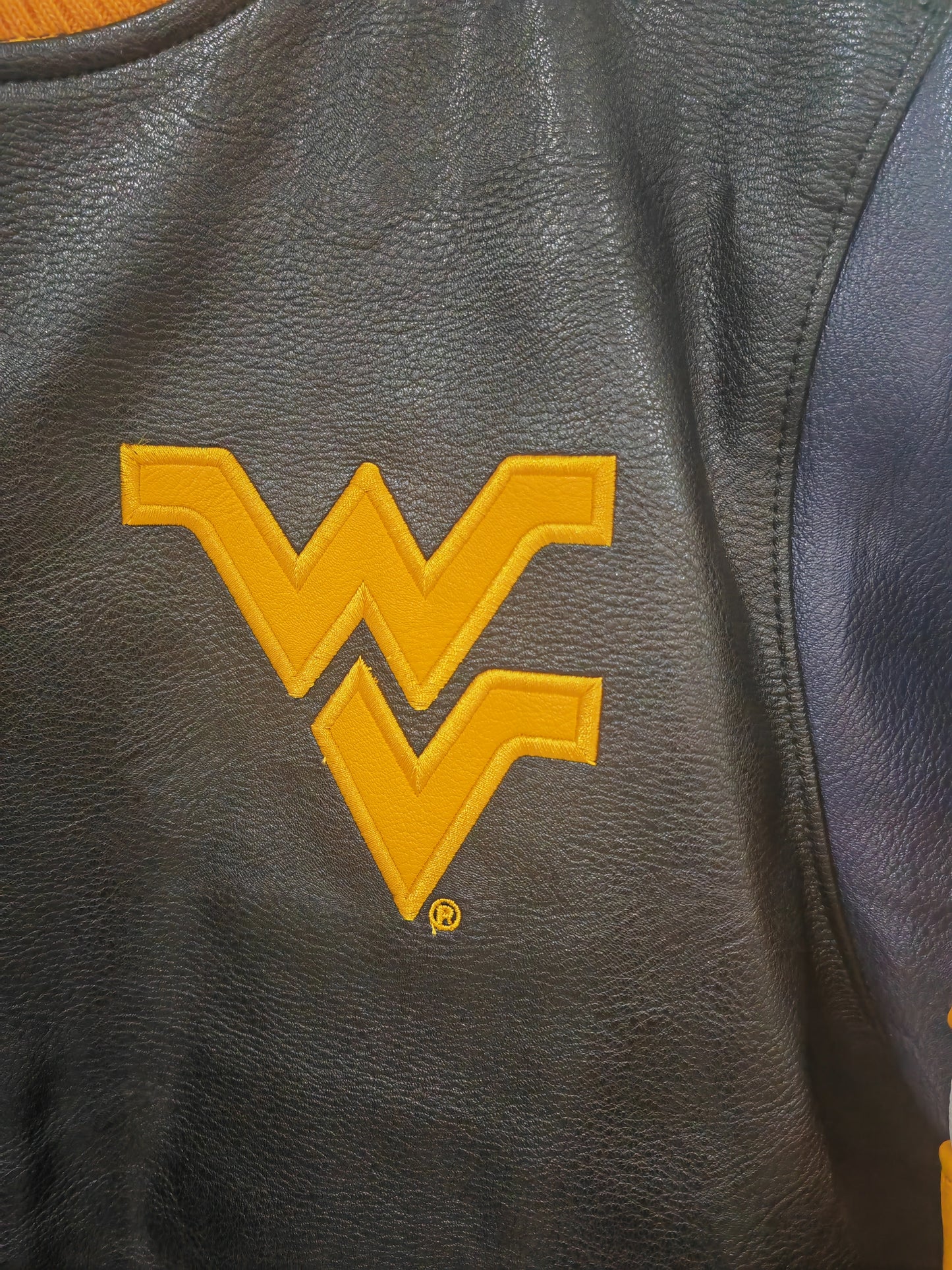 Pro Edge West Virginia Mountaineers NCAA Full Zip Bomber Jacket, Black, Size Medium