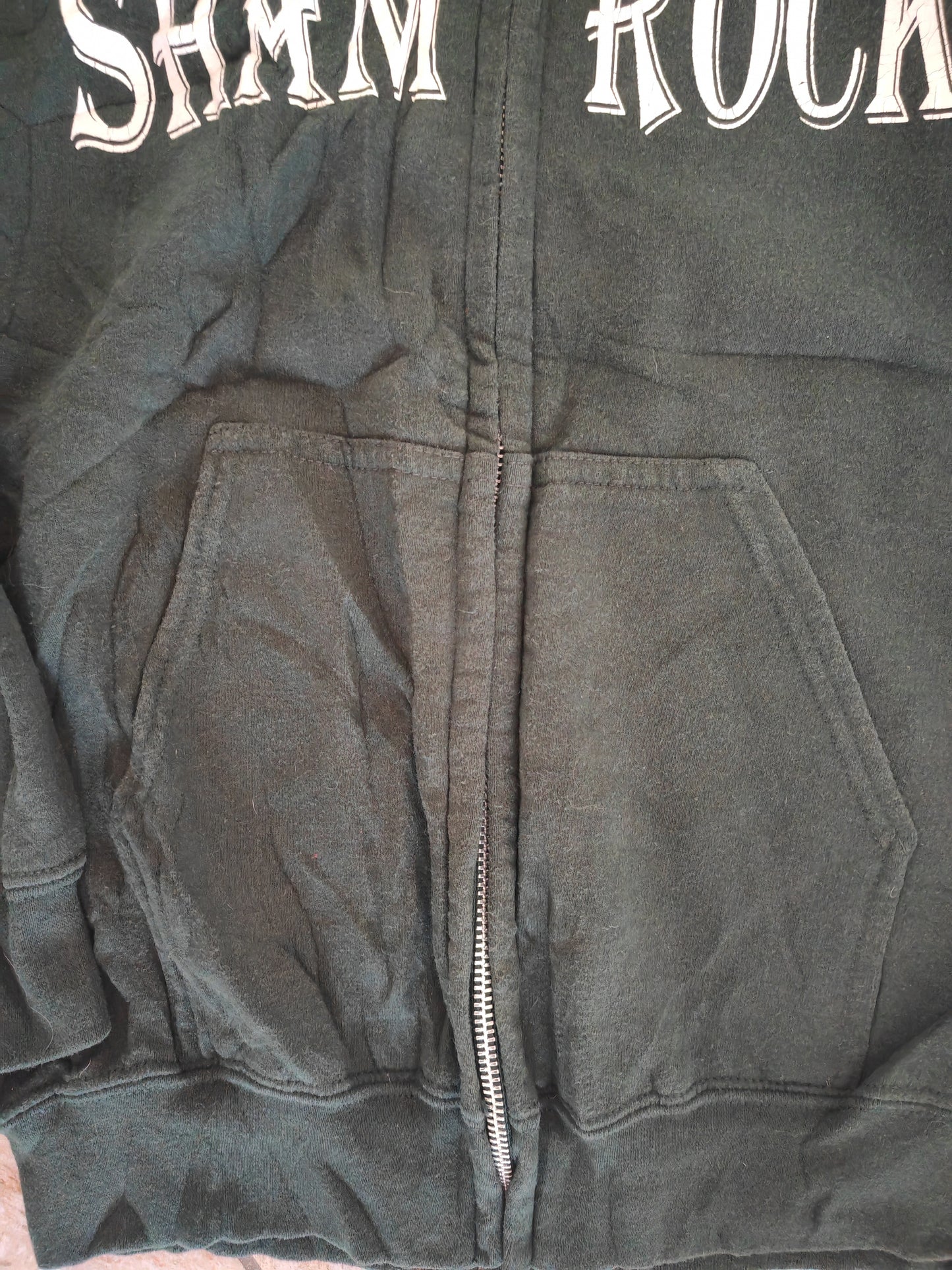Gildan Shamrocks East Detroit Full Zip Hoodie, Green, Size Small